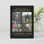 Carte de Noël couleur éditable avec collage propre (Debout devant)