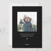 Carte de Noël couleur éditable avec collage propre (Dos)