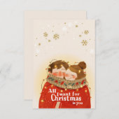 Carte de Noël Couple (Devant / Derrière)