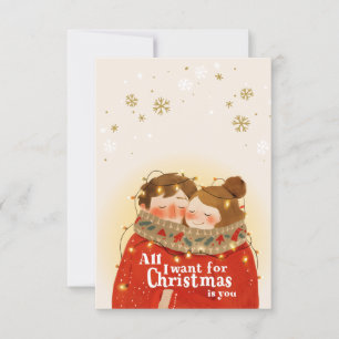 Carte de Noël Couple