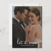 Carte de Noël Couple Cozy Let It Snow (Devant)