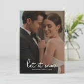 Carte de Noël Couple Cozy Let It Snow (Debout devant)