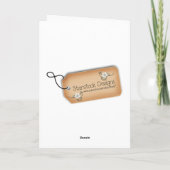 Carte de Noël Couple de neige (Dos)