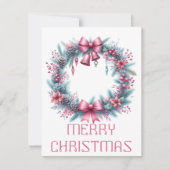 Carte de Noël Couronne (Devant)