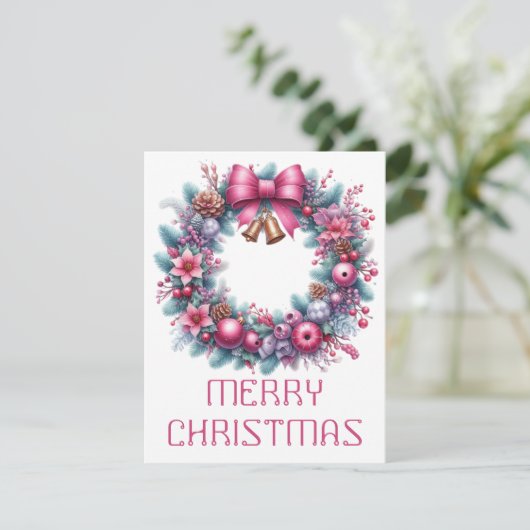 Carte de Noël Couronne (Debout devant)