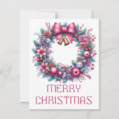 Carte de Noël Couronne (Devant)