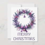 Carte de Noël Couronne (Devant)