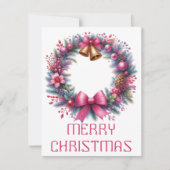 Carte de Noël Couronne (Devant)
