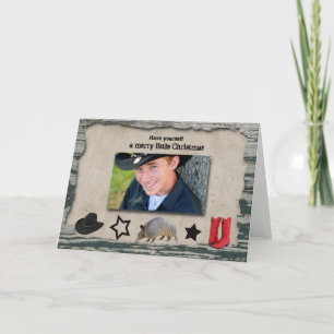 Carte de Noël Cowboy