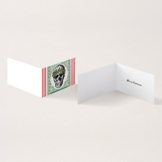 Carte de Noël crâne (Inside and Outside)