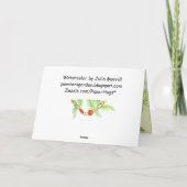 Carte de Noël Cranky (Dos)