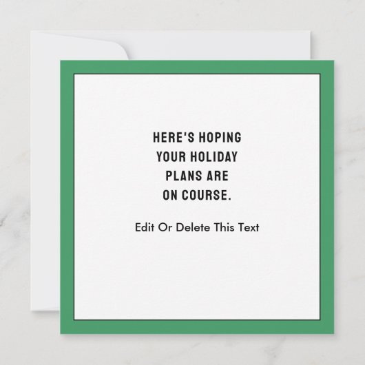 Carte de Noël Creative Golf (Dos)