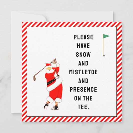 Carte de Noël Creative Golf (Devant)