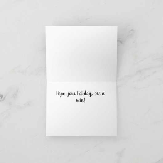 Carte de Noël Cricket Design (Intérieur)