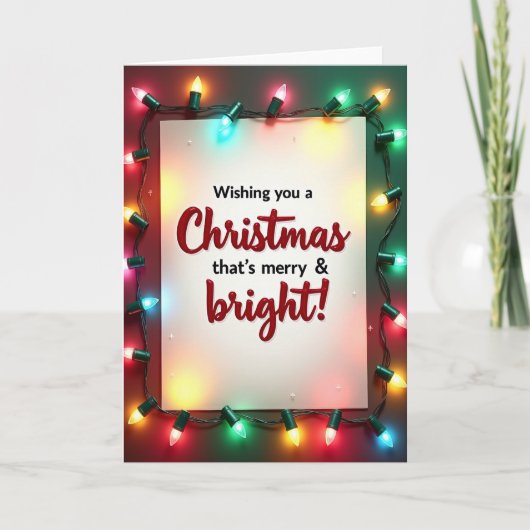 Carte de Noël Crimson Text (Devant)