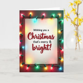 Carte de Noël Crimson Text (Fleur jaune)