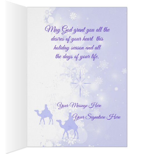 Carte de Noël : Croyez (Intérieur (Droit))