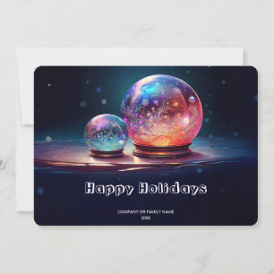 Carte de Noël Crystal Snowballs