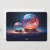 Carte de Noël Crystal Snowballs (Dos)