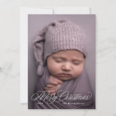 Carte de Noël Curry simple photo (Devant)