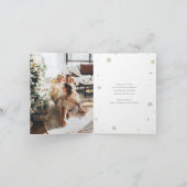 Carte de Noël Cute Green Photo Collage Flocon de n (Intérieur)