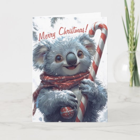 Carte de Noël Cute Koala (Devant)