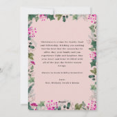 Carte de Noël Cute Pastel Rose 1 Arche Photo (Dos)