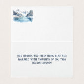 Carte de Noël Cute Penguin Famille Coeurs Chauds (Inside Unfolded)