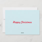 Carte de Noël Cute Père Noël Bunny Flat (Dos)