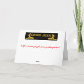 Carte de Noël d'abeilles miel italien apiary (Dos)