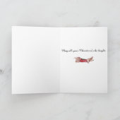 Carte de Noël Dachshund (Intérieur)