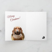 Carte de Noël Dachshund (Intérieur)