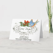 Carte de Noël Dachshund Doxie Pair (Dos)