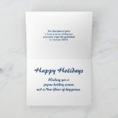 Carte de Noël Dachshund Vintage (Intérieur)