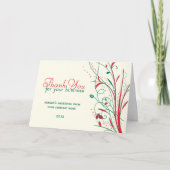 Carte de Noël d'affaires Merci (Devant)