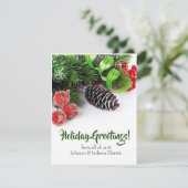 Carte de Noël d'affaires Personnaliser (Debout devant)