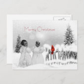 Carte de Noël d'Afro-américain (Devant / Derrière)