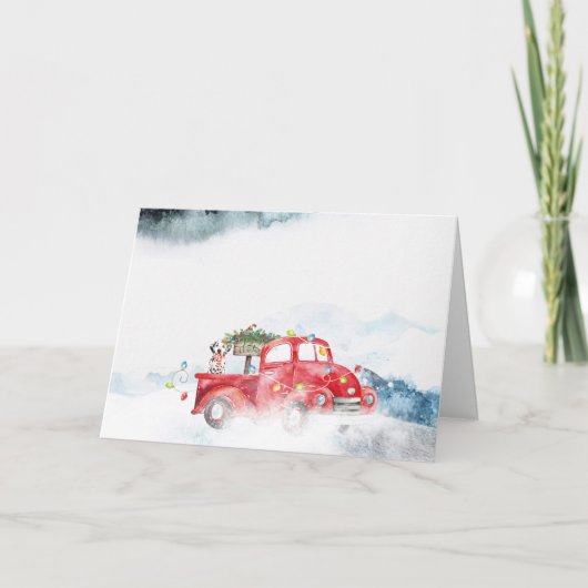 Carte de Noël dalmate (Devant)