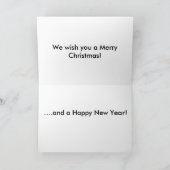 Carte de Noël d'alpaga de chant (Intérieur)