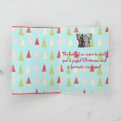 Carte de Noël d'amour de chat (Intérieur)