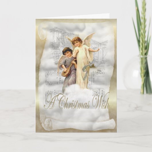 Carte de Noël d'ange (Devant)