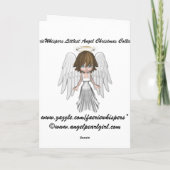Carte de Noël d'ange (Dos)