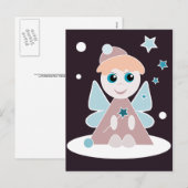 Carte de Noël d'ange (Devant / Derrière)