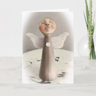 Carte de Noël d'ange de sommeil
