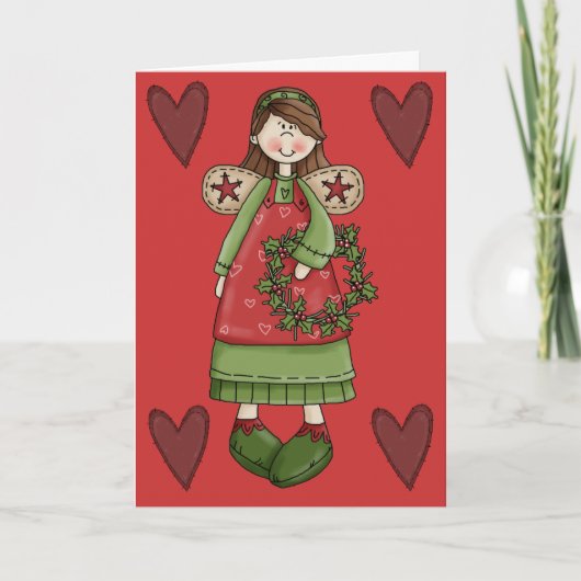 Carte de Noël d'ange par SRF (Devant)