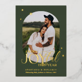 Carte de Noël d'annonce de grossesse Extra Joyeuse (Recto)