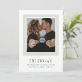 Carte de Noël d'annonce de grossesse Ho Ho Oh (Debout devant)