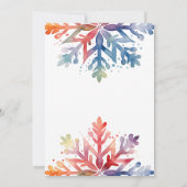 Carte de Noël d'aquarelle (Dos)