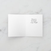 Carte de Noël d'Aquarelle d'oiseau de poulet (Intérieur)