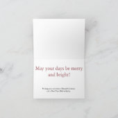 Carte de Noël d'aquarelle : Ornements (Intérieur)